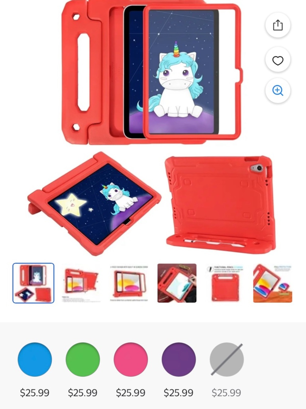 Case for iPad 10th Generation 10.9 inch Kids Shockproof Handle Stand Cover New